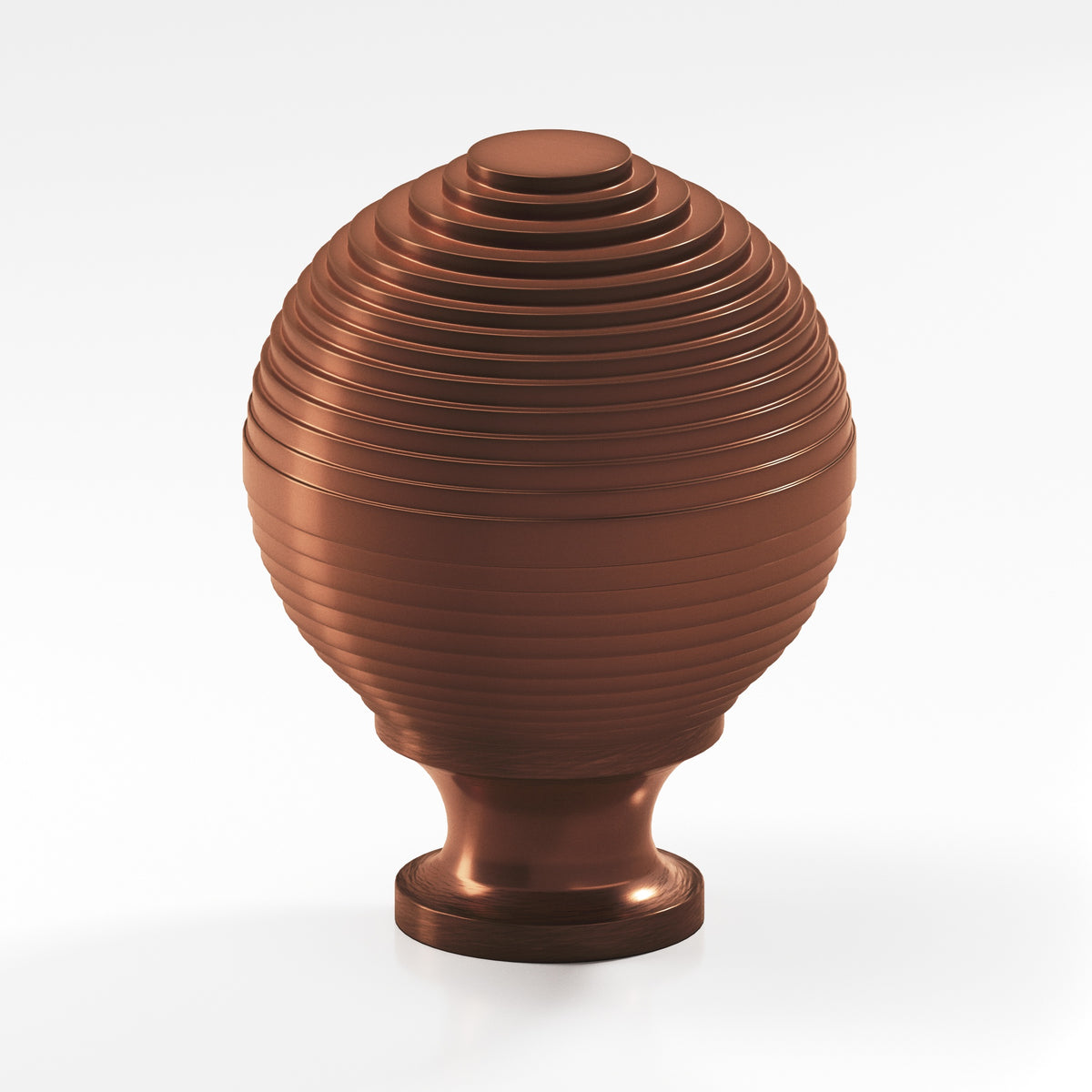 Colonial Bronze 636 Beehive Knob, 1-1/4 in Diameter - Matte Antique Copper