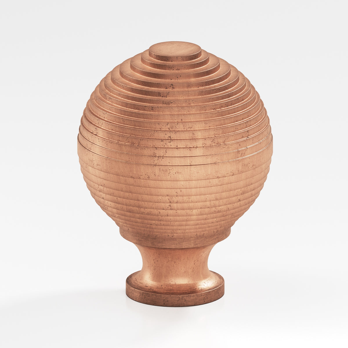 Colonial Bronze 636 Beehive Knob, 1-1/4 in Diameter - Distressed Antique Copper