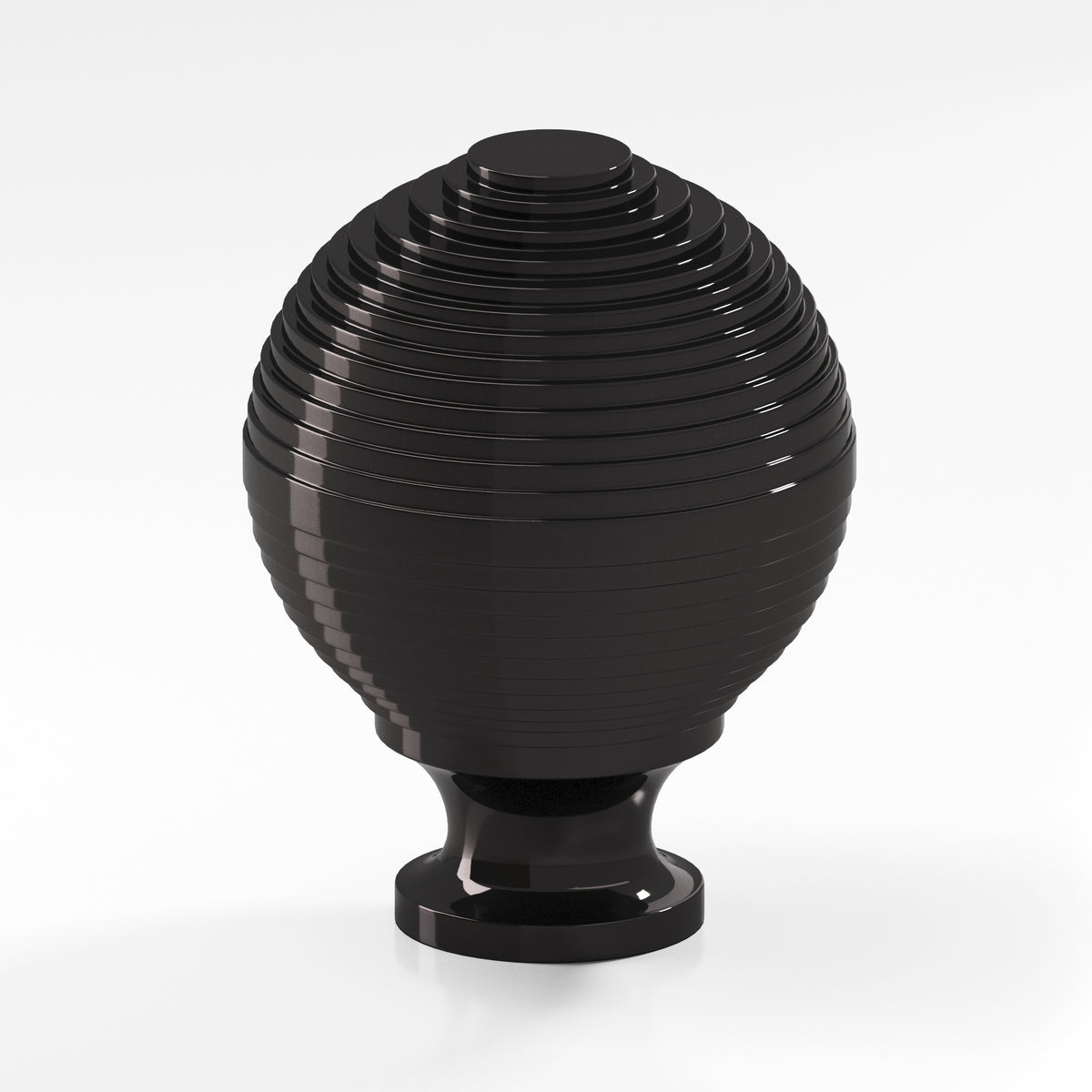 Colonial Bronze 636BB Beehive Back-to-Back Shower Door Knob Kit, 1-1/4 in Diameter - Satin Black