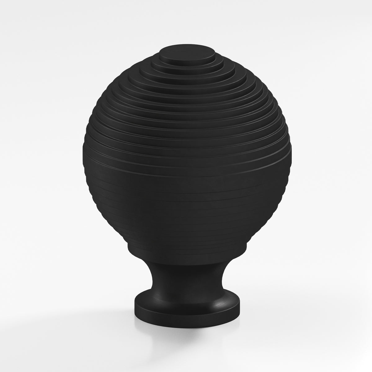 Colonial Bronze 636 Beehive Knob, 1-1/4 in Diameter - Matte Satin Black