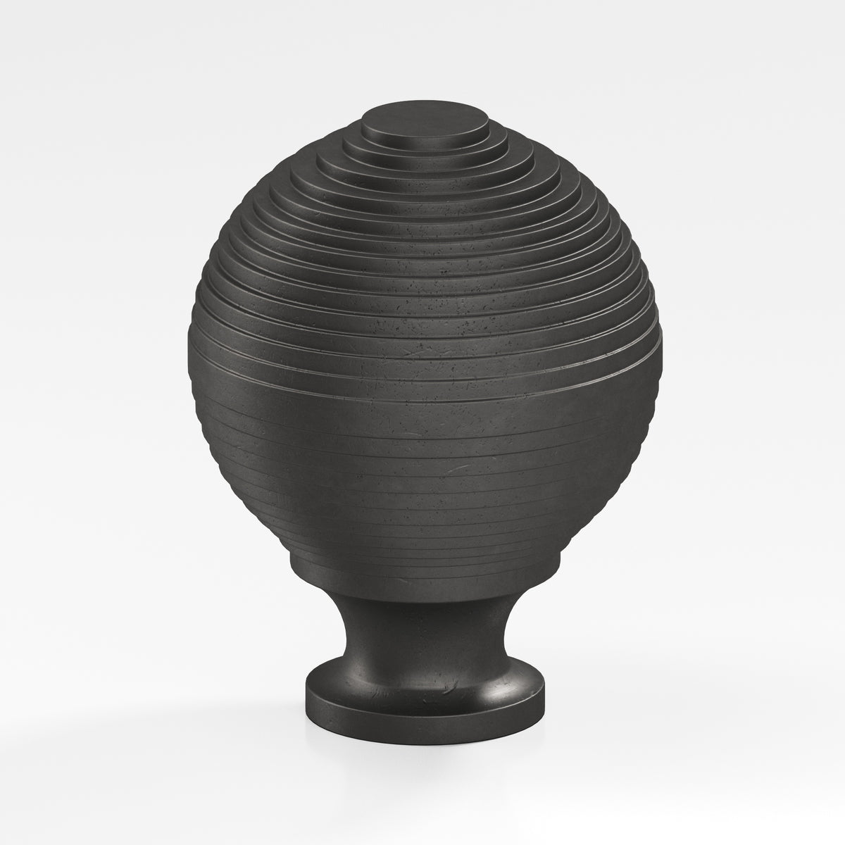 Colonial Bronze 636 Beehive Knob, 1-1/4 in Diameter - Distressed Satin Black