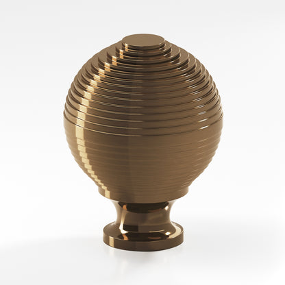 Colonial Bronze 637BB Beehive Back-to-Back Shower Door Knob Kit, 1-1/2 in Diameter - Light Statuary Bronze
