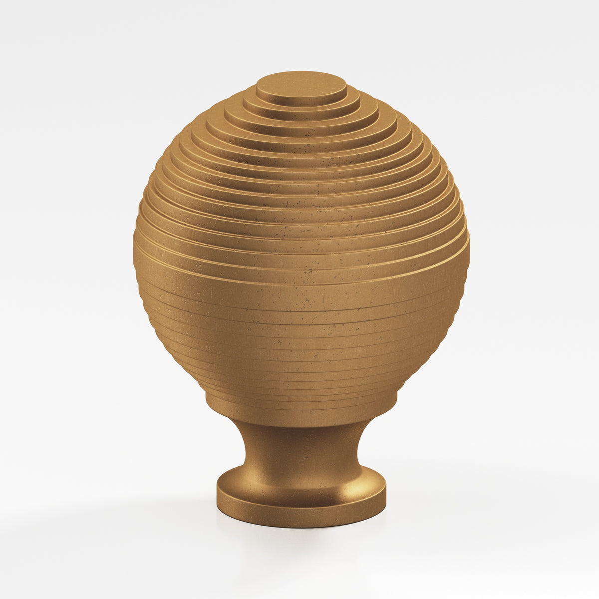Colonial Bronze 637 Beehive Knob, 1-1/2 in Diameter - Distressed Light Statuary Bronze