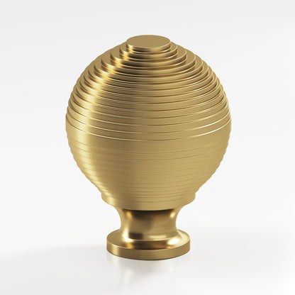 Colonial Bronze 637BB Beehive Back-to-Back Shower Door Knob Kit, 1-1/2 in Diameter - Satin Brass