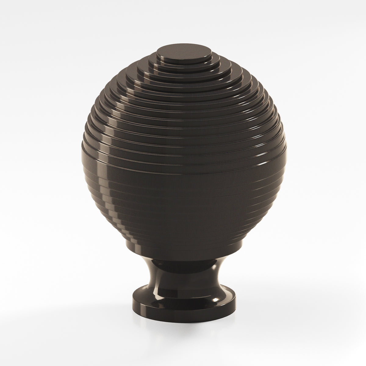Colonial Bronze 636 Beehive Knob, 1-1/4 in Diameter - Dark Statuary Bronze