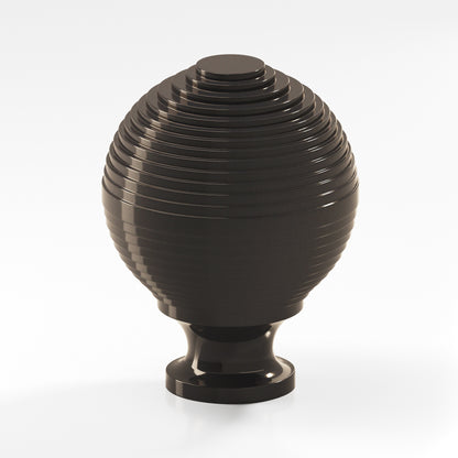 Colonial Bronze 637BB Beehive Back-to-Back Shower Door Knob Kit, 1-1/2 in Diameter - Dark Statuary Bronze