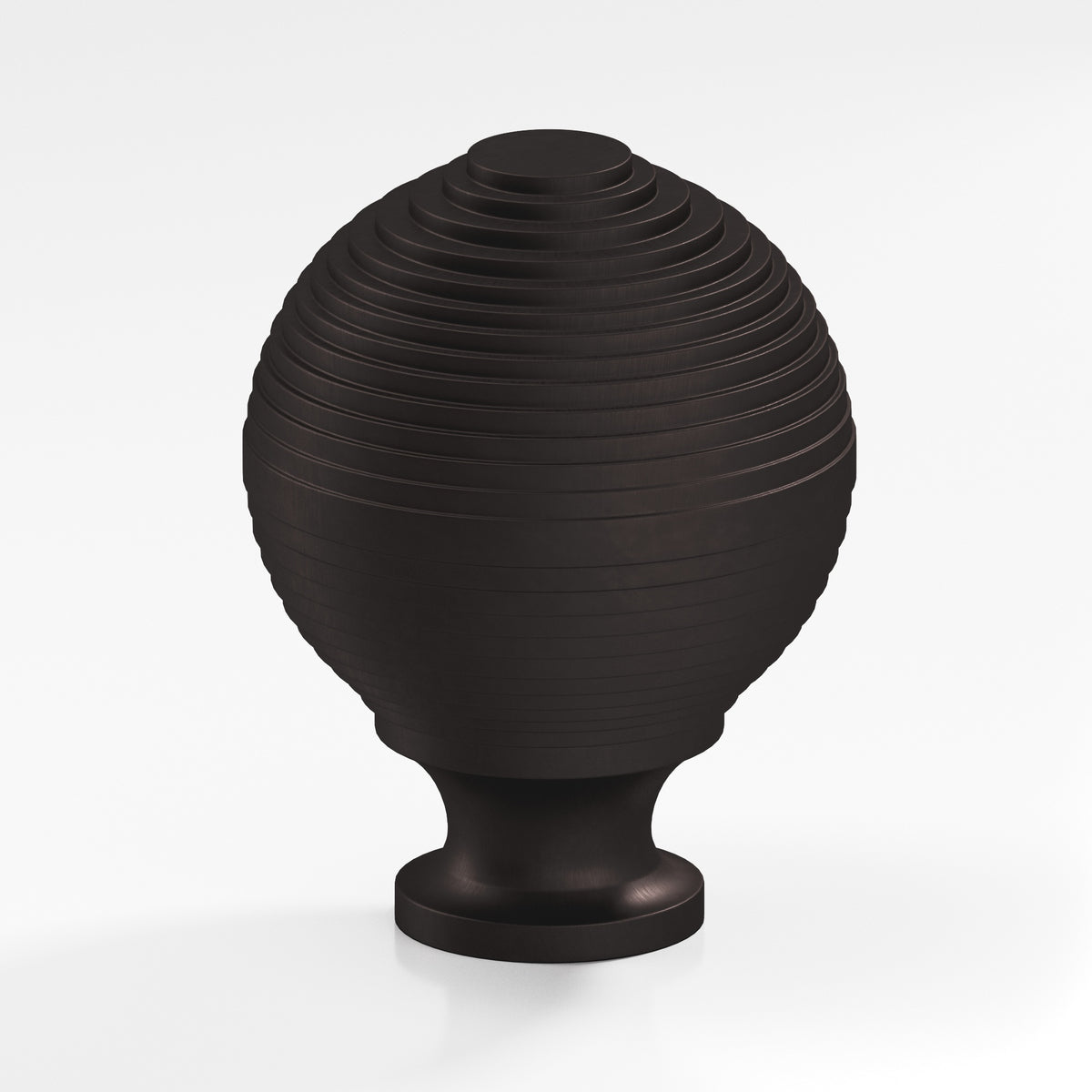 Colonial Bronze 637 Beehive Knob, 1-1/2 in Diameter - Matte Dark Statuary Bronze