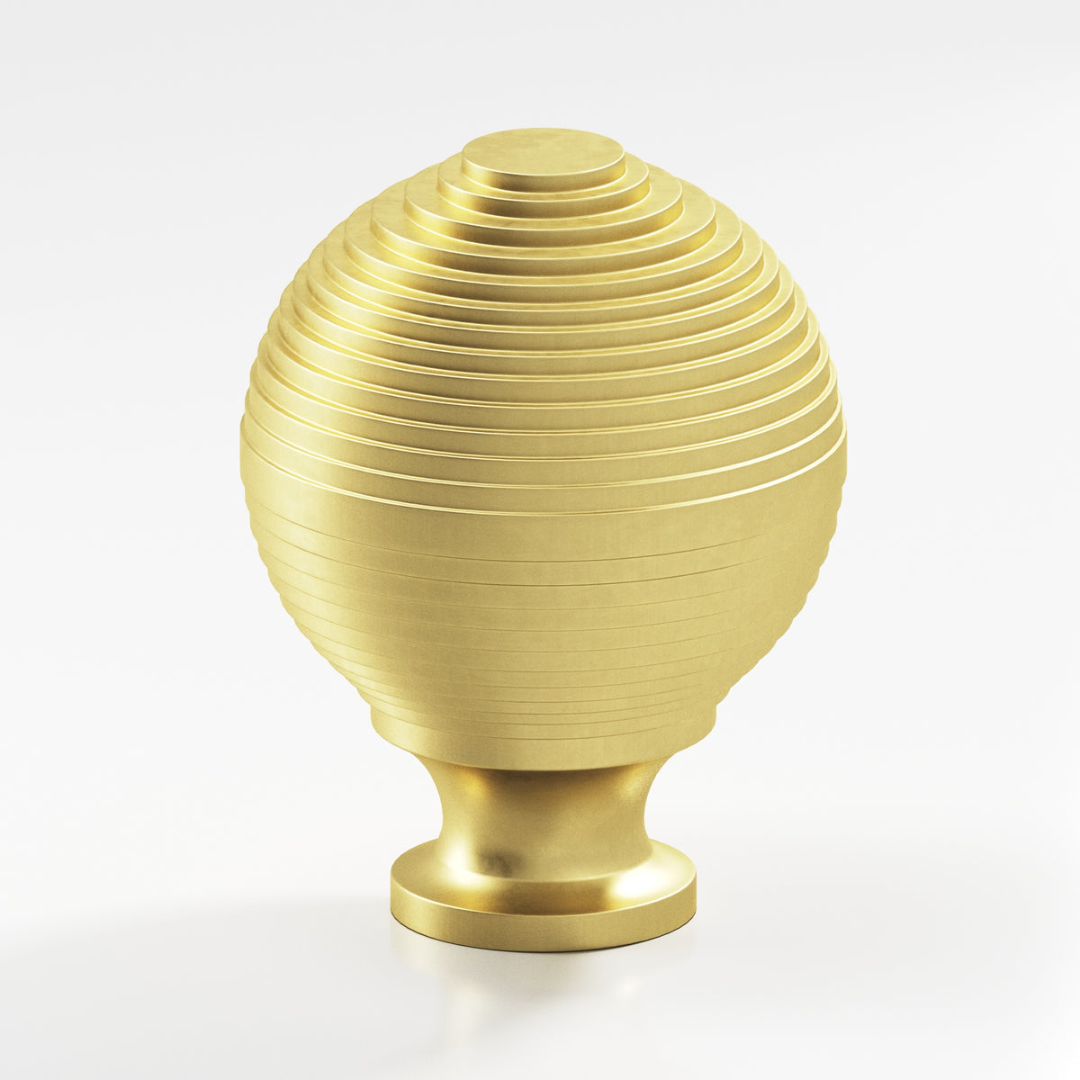 Colonial Bronze 636BB Beehive Back-to-Back Shower Door Knob Kit, 1-1/4 in Diameter - Matte Satin Brass
