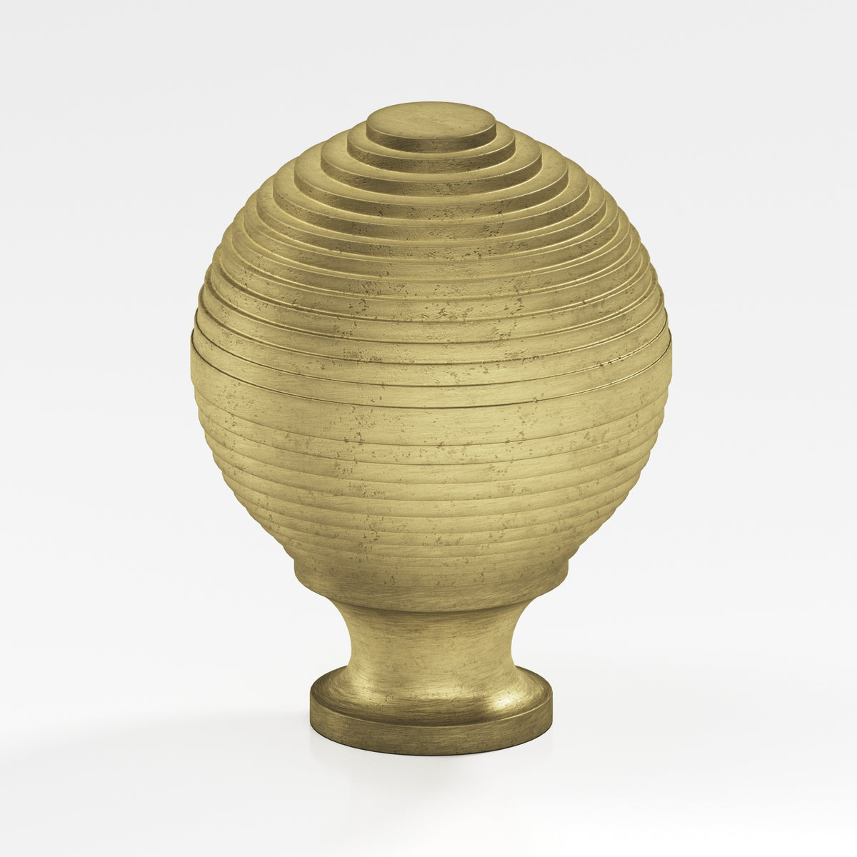 Colonial Bronze 637BB Beehive Back-to-Back Shower Door Knob Kit, 1-1/2 in Diameter - Distressed Antique Brass