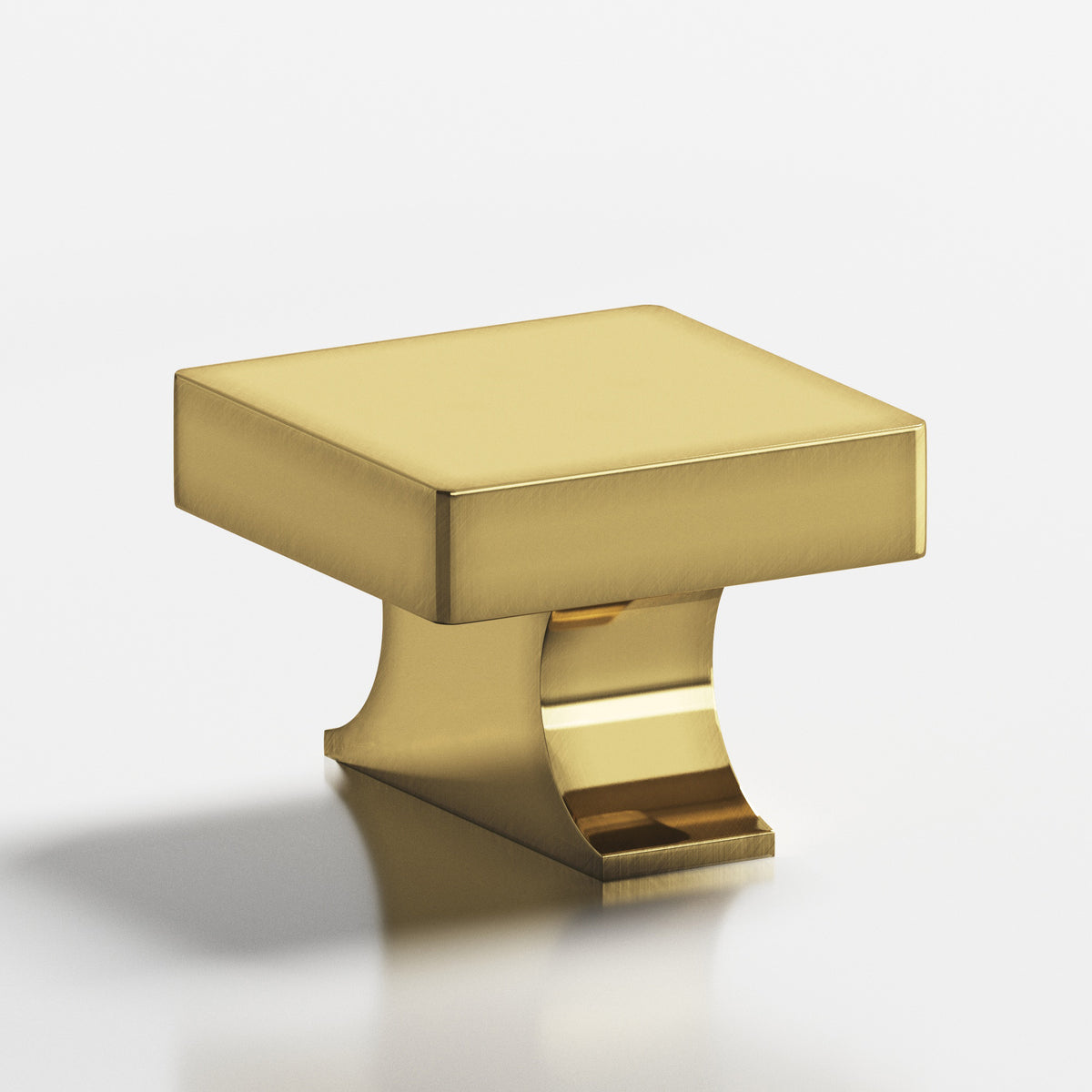 Colonial Bronze 735 Square Knob with Flared Rectangular Post, 1-1/2 in - Antique Bronze