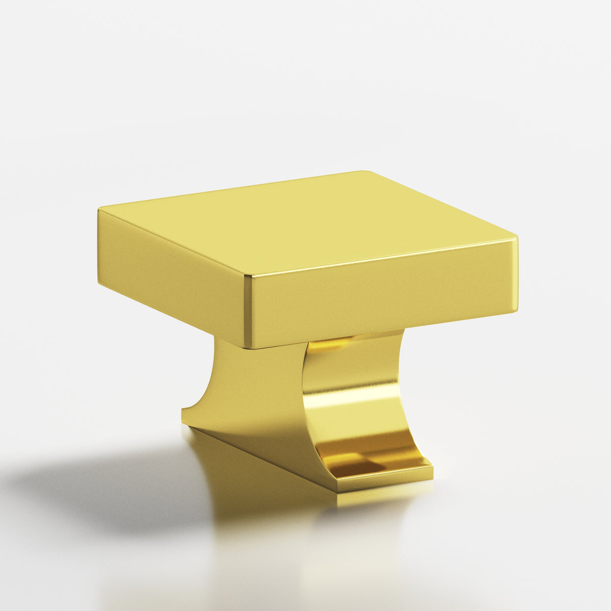Colonial Bronze 735 Square Knob with Flared Rectangular Post, 1-1/2 in