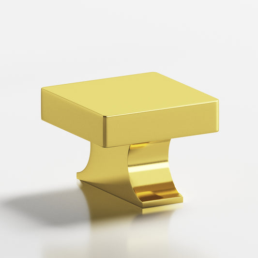 Colonial Bronze 735 Square Knob with Flared Rectangular Post, 1-1/2 in