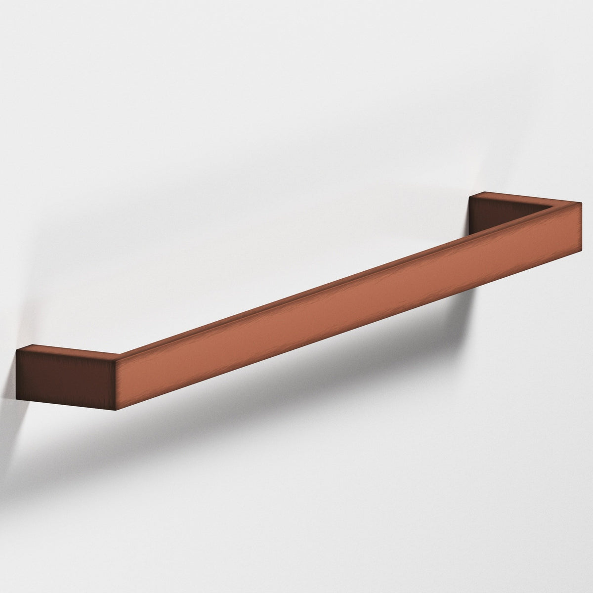 Colonial Bronze 746 Rectangular Pull with Rounded Back, 5/8 in Wide - Matte Antique Copper