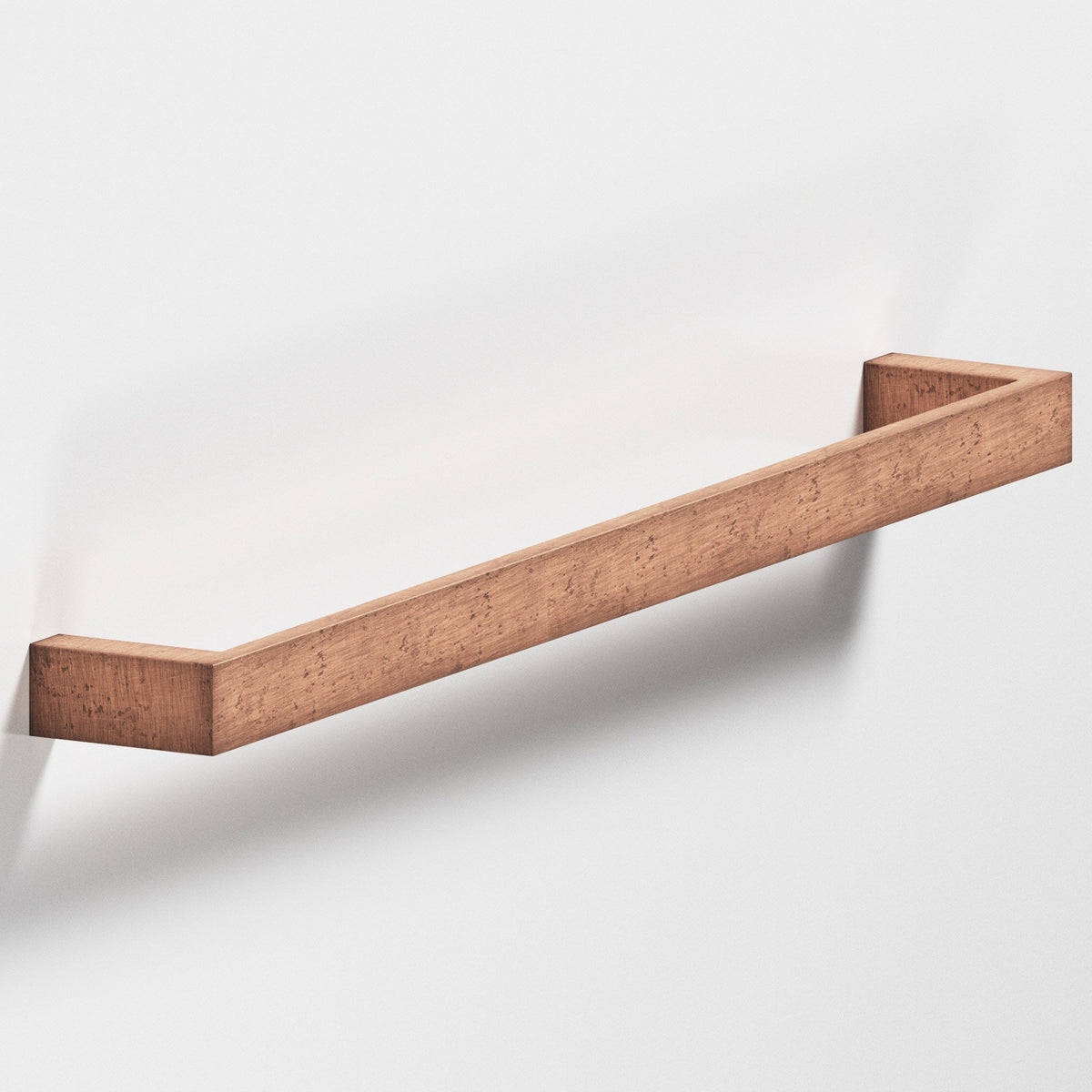 Colonial Bronze 746 Rectangular Pull with Rounded Back, 5/8 in Wide - Distressed Antique Copper