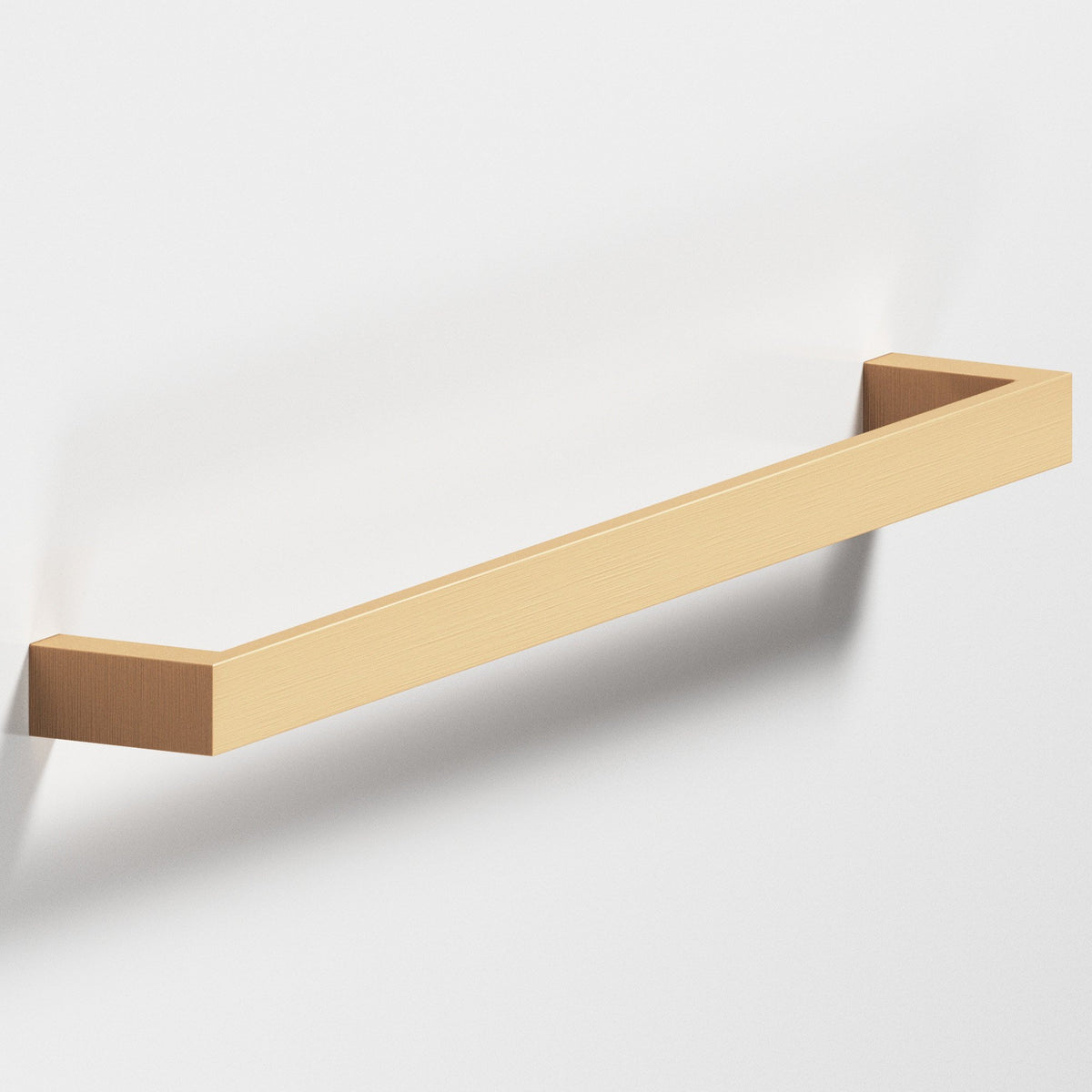 Colonial Bronze 746 Rectangular Pull with Rounded Back, 5/8 in Wide - Matte Satin Bronze