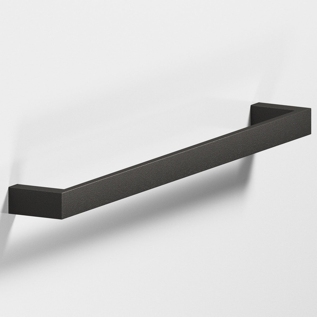 Colonial Bronze 747 Rectangular Pull with Rounded Back, 3/4 in Wide - Frost Black™