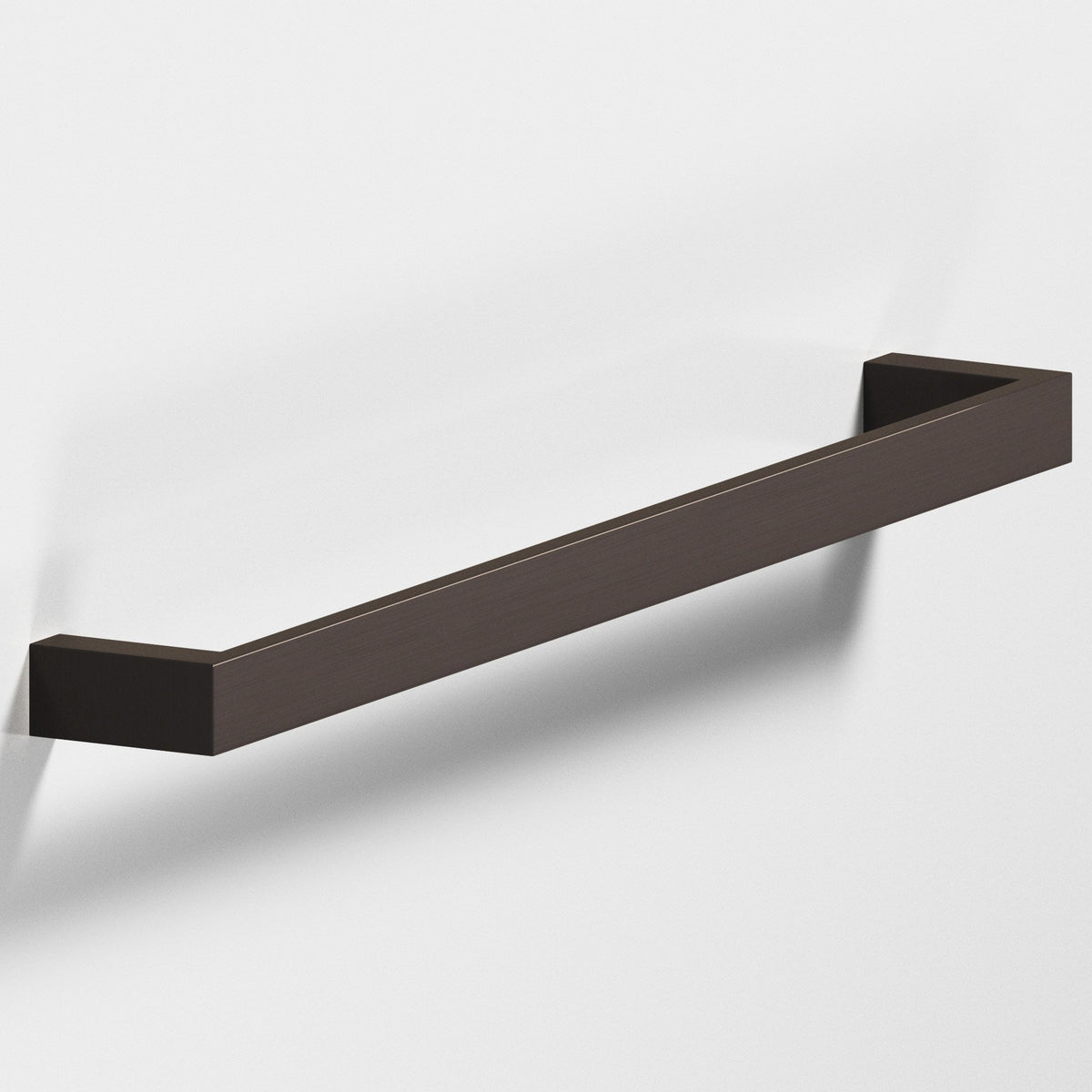 Colonial Bronze 746 Rectangular Pull with Rounded Back, 5/8 in Wide - Dark Statuary Bronze