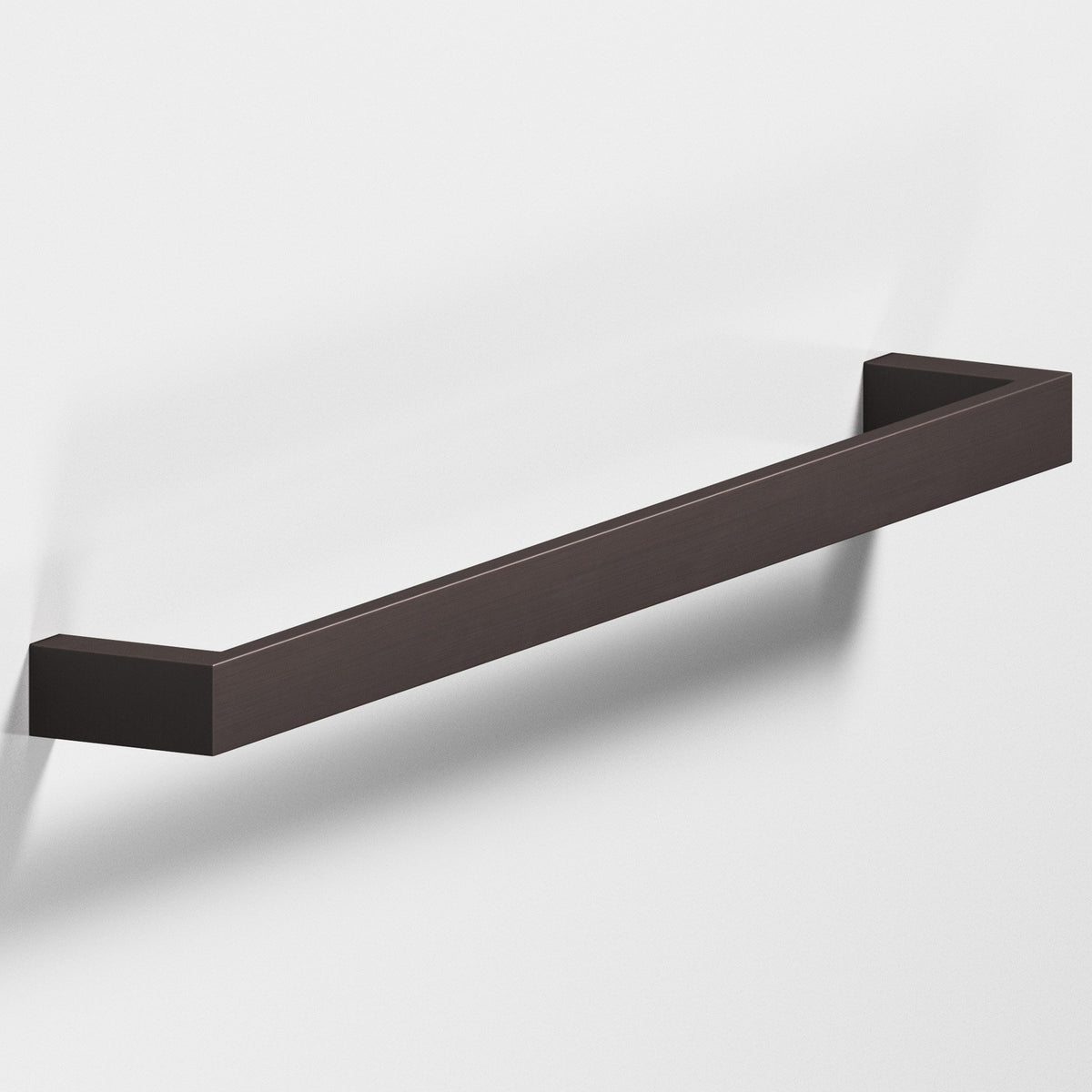 Colonial Bronze 746 Rectangular Pull with Rounded Back, 5/8 in Wide - Matte Dark Statuary Bronze