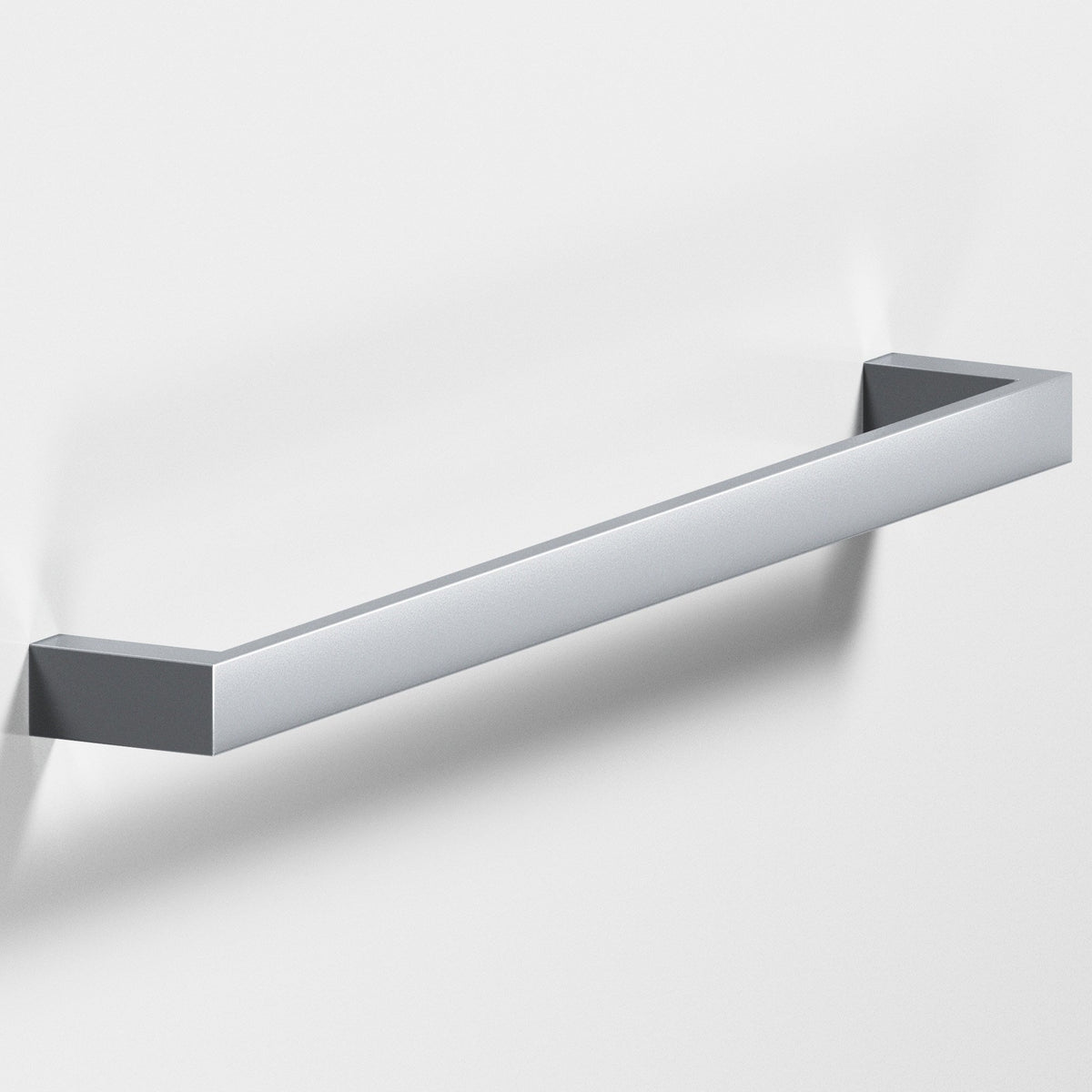 Colonial Bronze 746 Rectangular Pull with Rounded Back, 5/8 in Wide - Satin Chrome