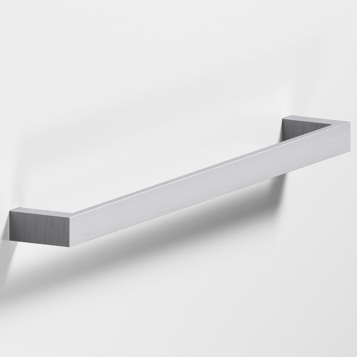 Colonial Bronze 747 Rectangular Pull with Rounded Back, 3/4 in Wide - Matte Satin Chrome
