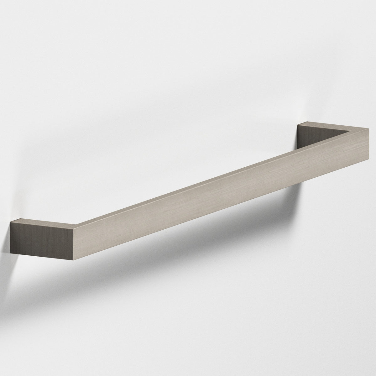 Colonial Bronze 746 Rectangular Pull with Rounded Back, 5/8 in Wide - Matte Pewter