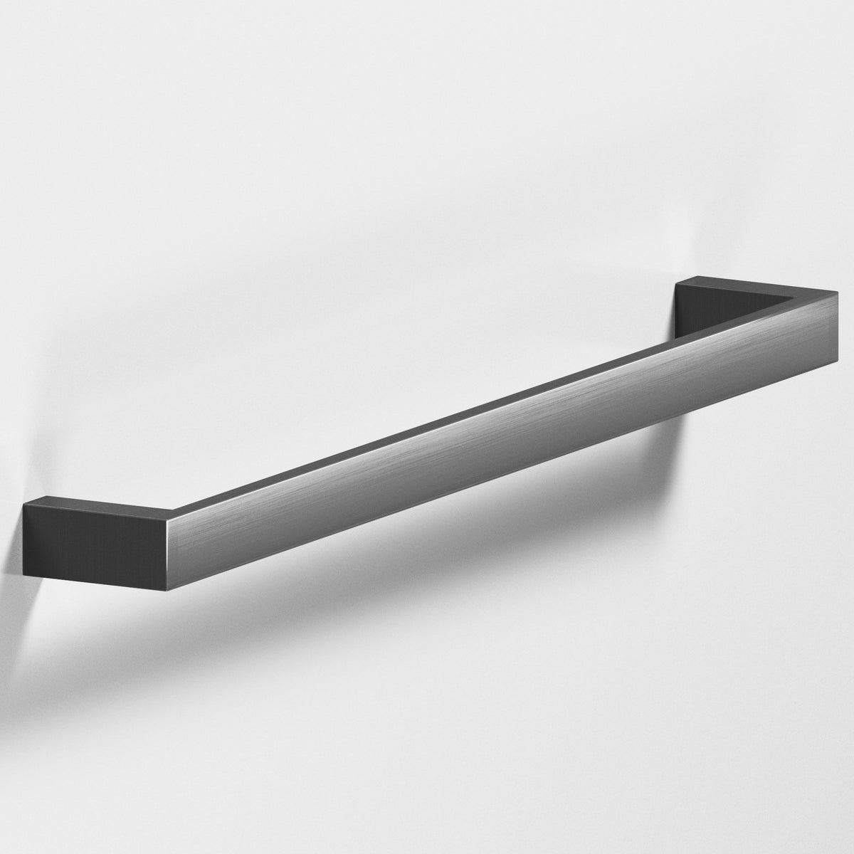 Colonial Bronze 746 Rectangular Pull with Rounded Back, 5/8 in Wide - Graphite