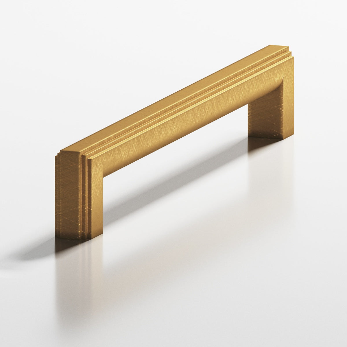 Colonial Bronze 945 Stepped Square Pull with Rounded Back, 7/16 x 1/2 in Cross Section