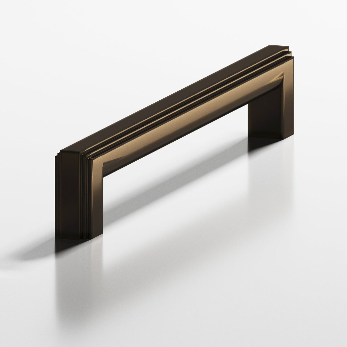 Colonial Bronze 945 Stepped Square Pull with Rounded Back, 7/16 x 1/2 in Cross Section - Oil Rubbed Bronze