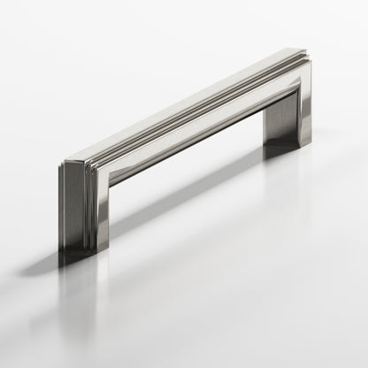Colonial Bronze 944 Stepped Square Pull with Rounded Back, 1 x 3/4 in Cross Section - Nickel Stainless