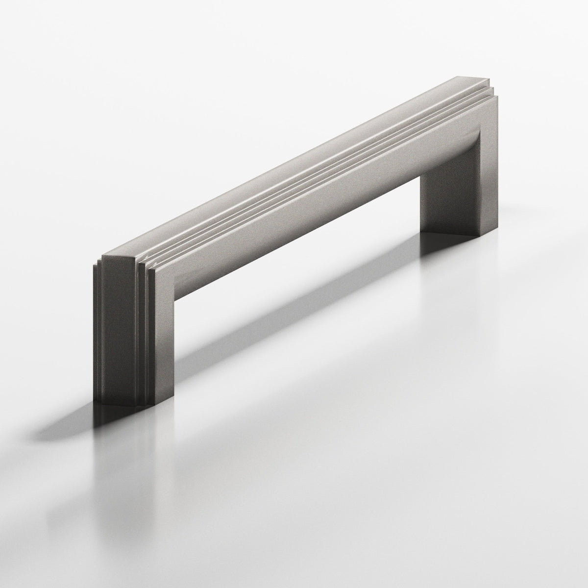 Colonial Bronze 945 Stepped Square Pull with Rounded Back, 7/16 x 1/2 in Cross Section - Frost Nickel™