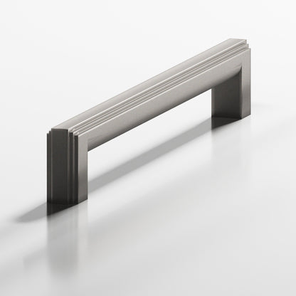 Colonial Bronze 944 Stepped Square Pull with Rounded Back, 1 x 3/4 in Cross Section - Frost Nickel™