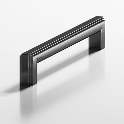 Colonial Bronze 944 Stepped Square Pull with Rounded Back, 1 x 3/4 in Cross Section - Graphite