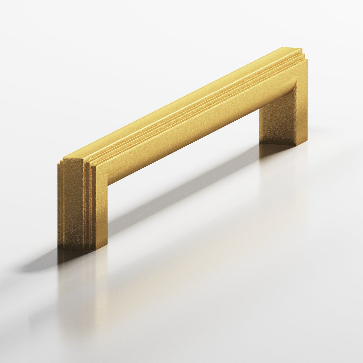 Colonial Bronze 945 Stepped Square Pull with Rounded Back, 7/16 x 1/2 in Cross Section - Frost Brass™