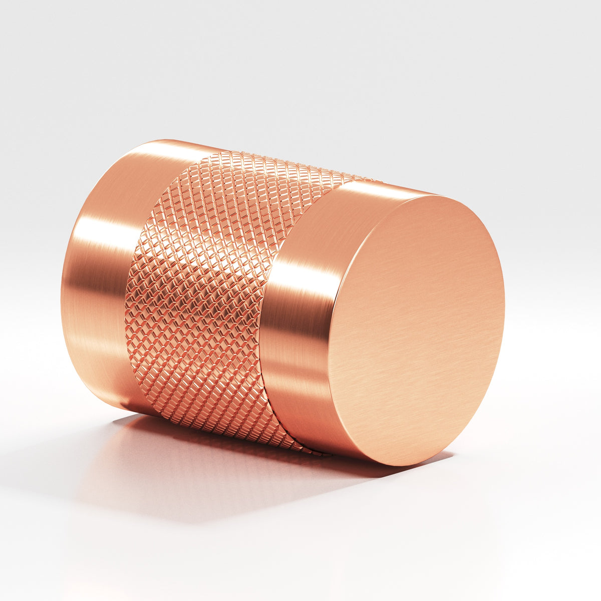 Colonial Bronze 560 Diamond-Knurled Cylinder Knob, 3/4 in Diameter - Satin Copper