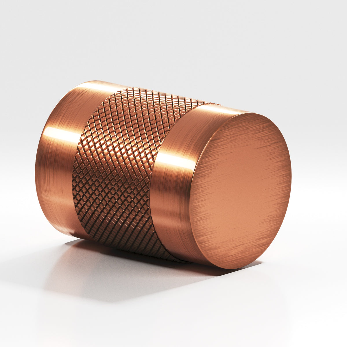 Colonial Bronze 562BB Diamond-Knurled Cylinder Back-to-Back Shower Door Knob Kit, 1-1/4 in Diameter - Antique Copper