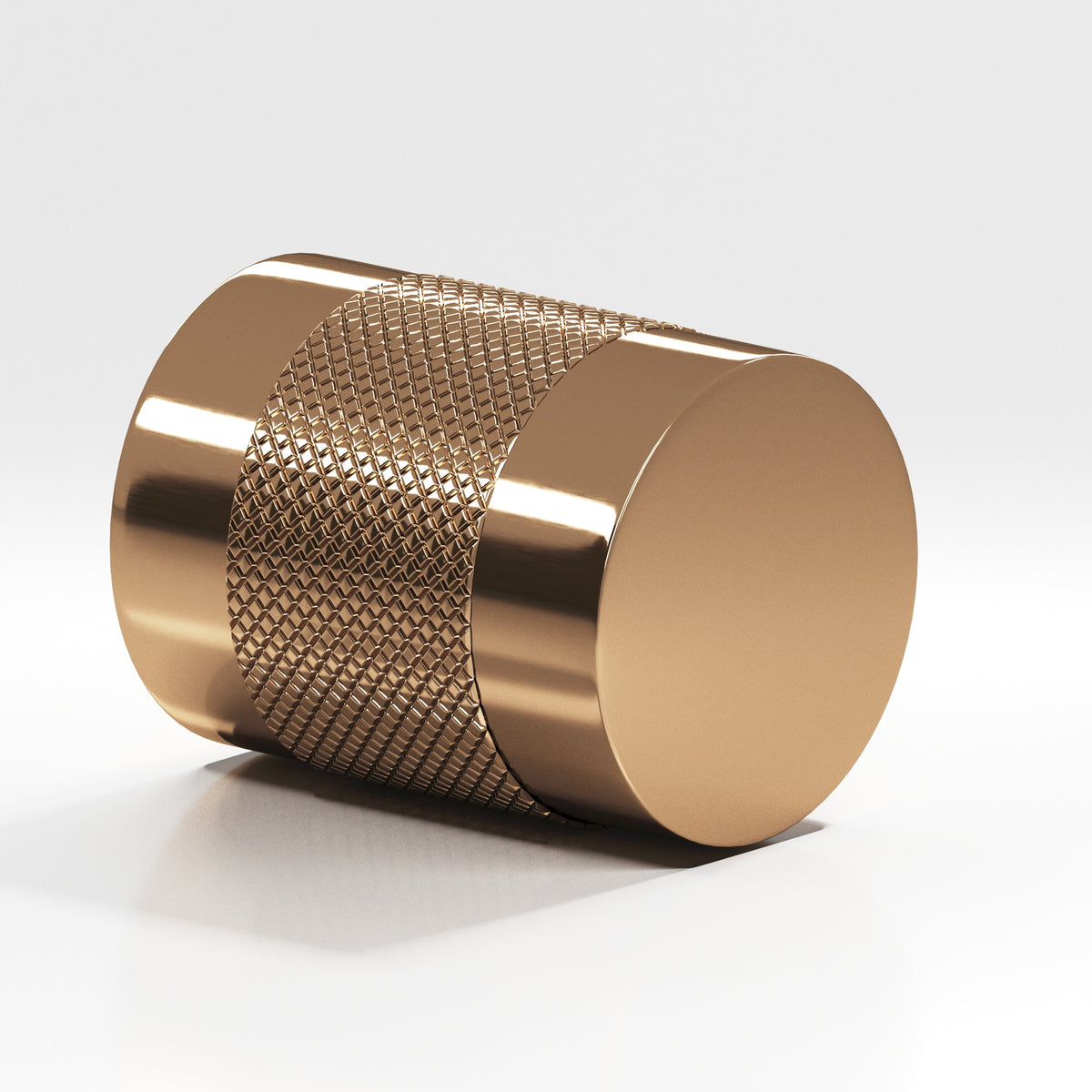 Colonial Bronze 560 Diamond-Knurled Cylinder Knob, 3/4 in Diameter - Polished Bronze