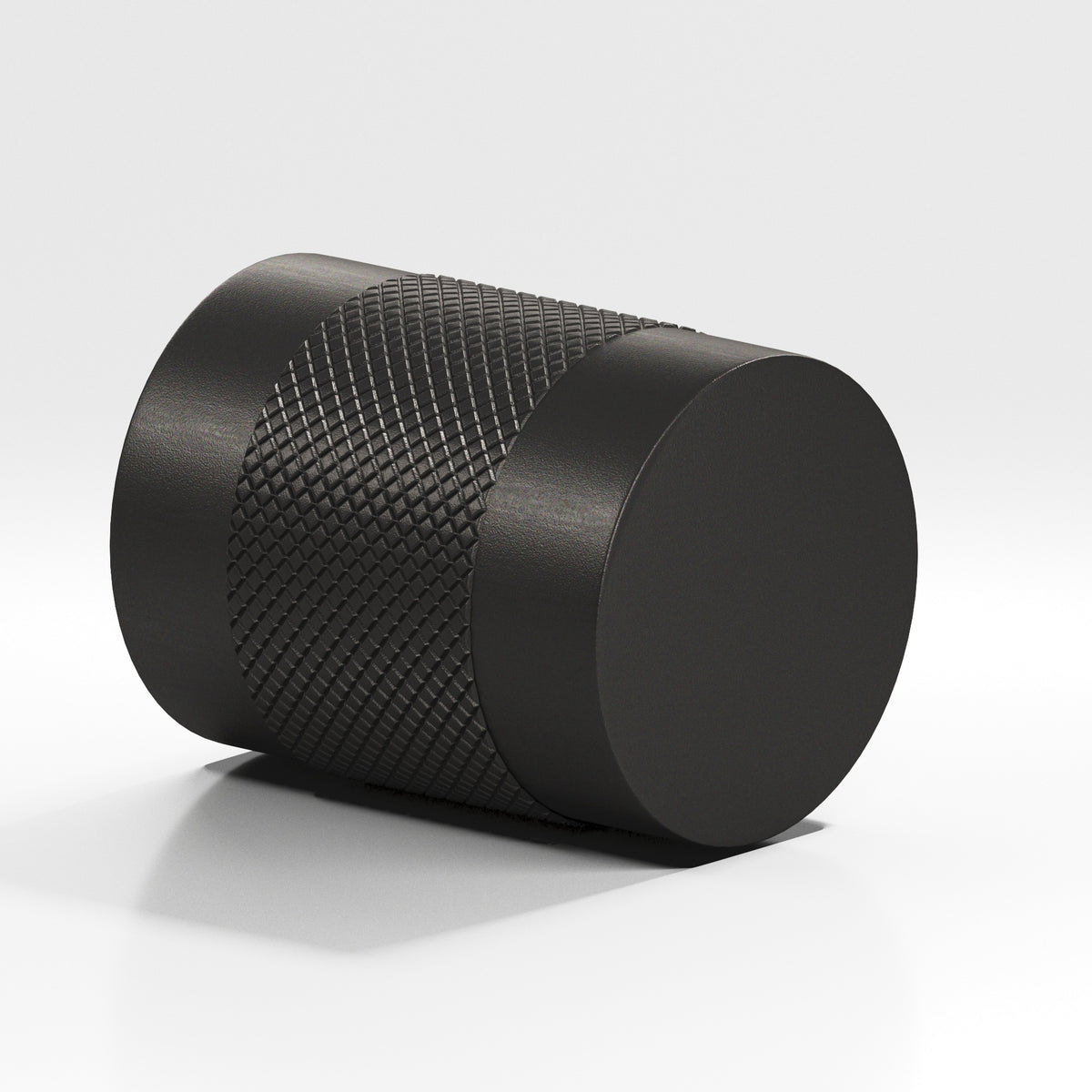 Colonial Bronze 560BB Diamond-Knurled Cylinder Back-to-Back Shower Door Knob Kit, 3/4 in Diameter - Frost Black™