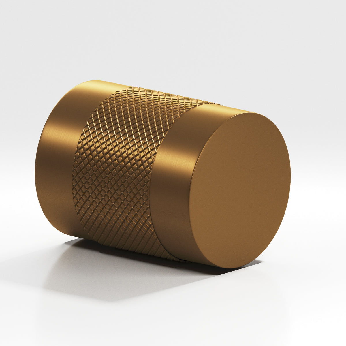 Colonial Bronze 560 Diamond-Knurled Cylinder Knob, 3/4 in Diameter - Matte Light Statuary Bronze