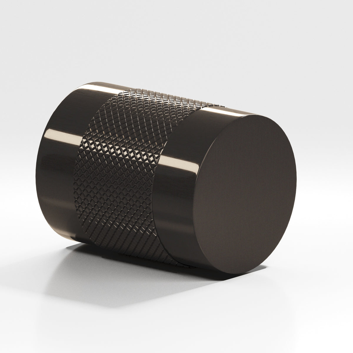 Colonial Bronze 560 Diamond-Knurled Cylinder Knob, 3/4 in Diameter - Dark Statuary Bronze