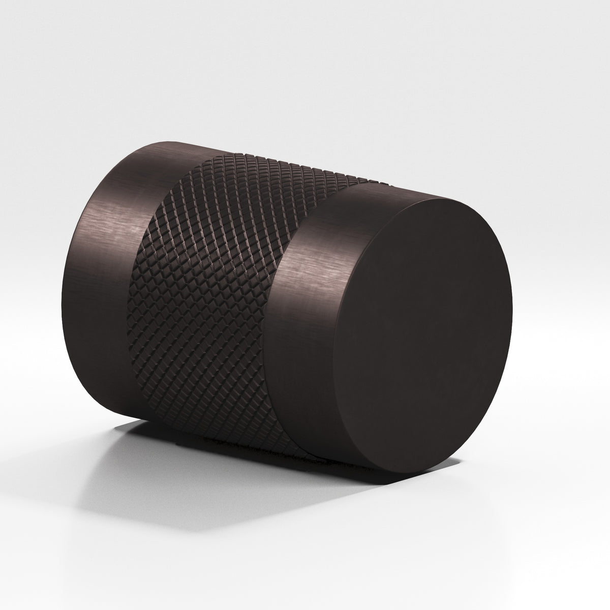 Colonial Bronze 562BB Diamond-Knurled Cylinder Back-to-Back Shower Door Knob Kit, 1-1/4 in Diameter - Matte Dark Statuary Bronze