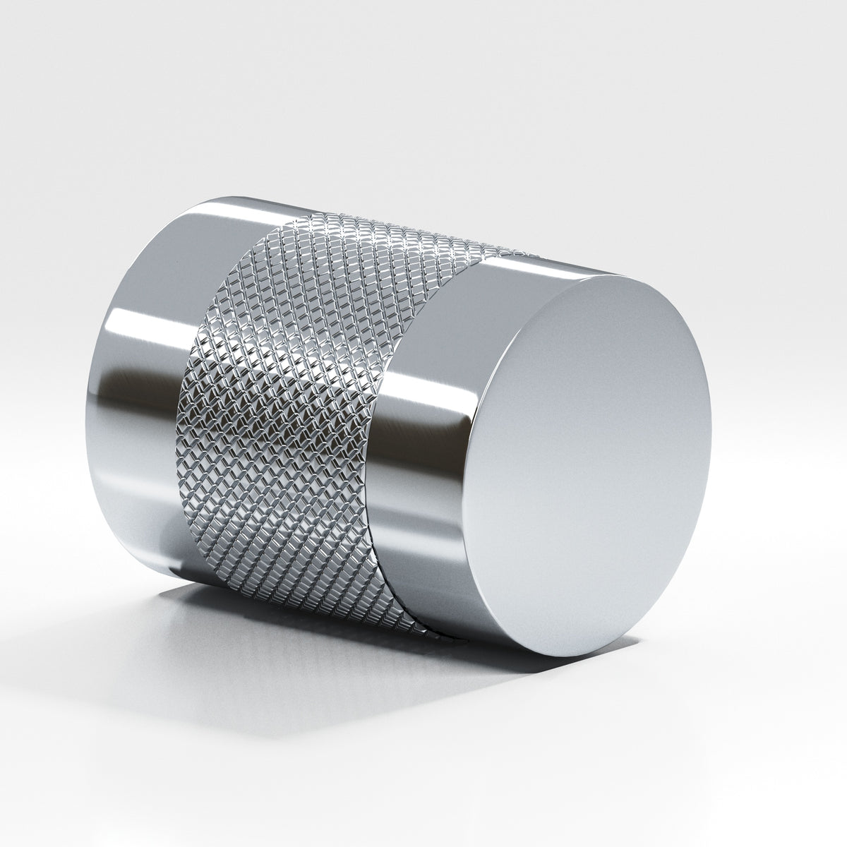 Colonial Bronze 562BB Diamond-Knurled Cylinder Back-to-Back Shower Door Knob Kit, 1-1/4 in Diameter - Polished Chrome