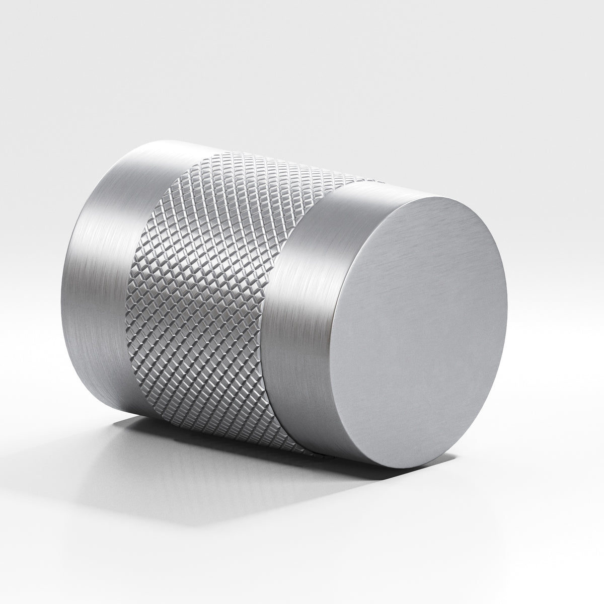 Colonial Bronze 562BB Diamond-Knurled Cylinder Back-to-Back Shower Door Knob Kit, 1-1/4 in Diameter - Matte Satin Chrome