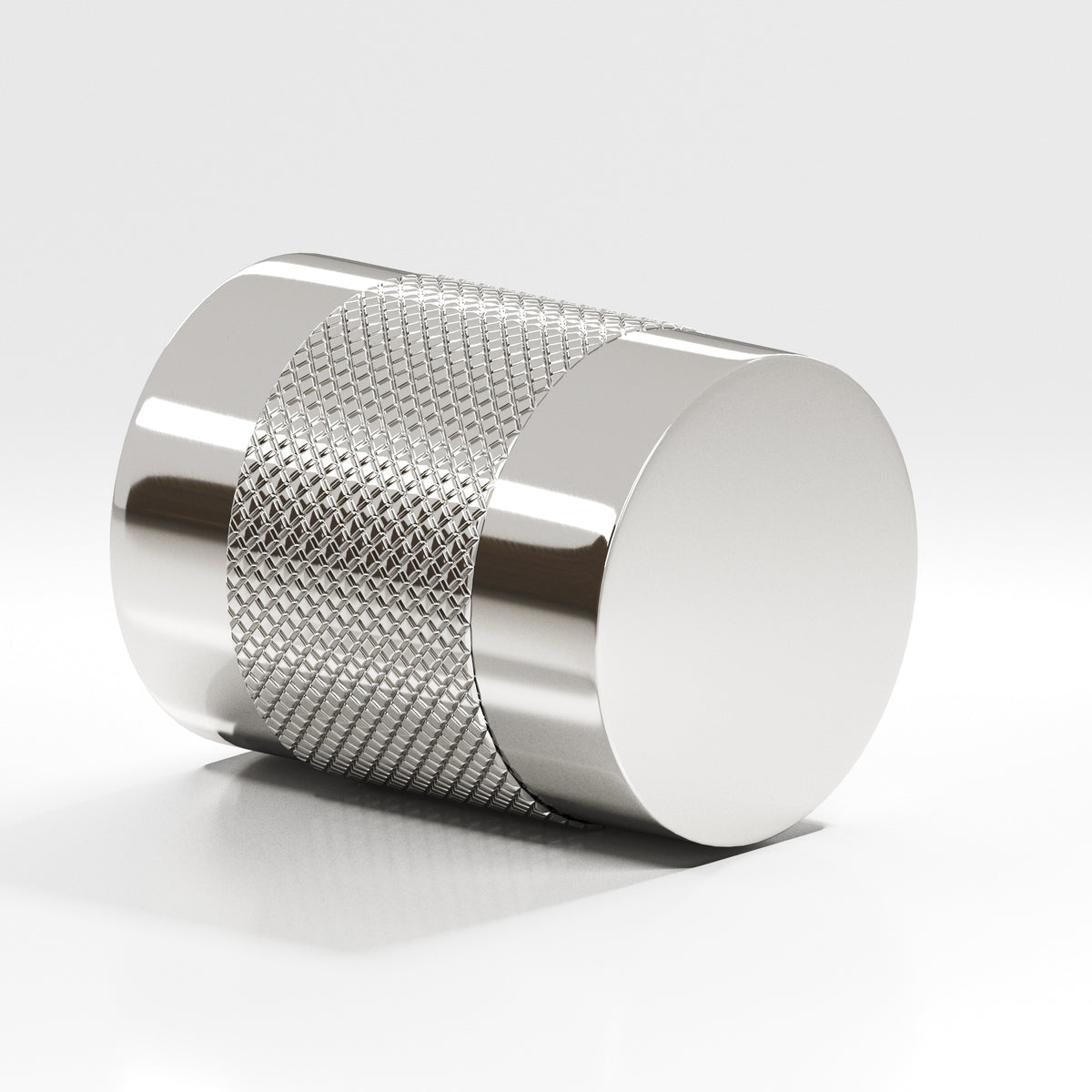 Colonial Bronze 560 Diamond-Knurled Cylinder Knob, 3/4 in Diameter - Polished Nickel