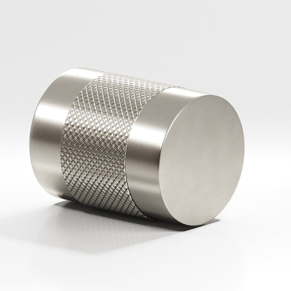 Colonial Bronze 560 Diamond-Knurled Cylinder Knob, 3/4 in Diameter - Satin Nickel
