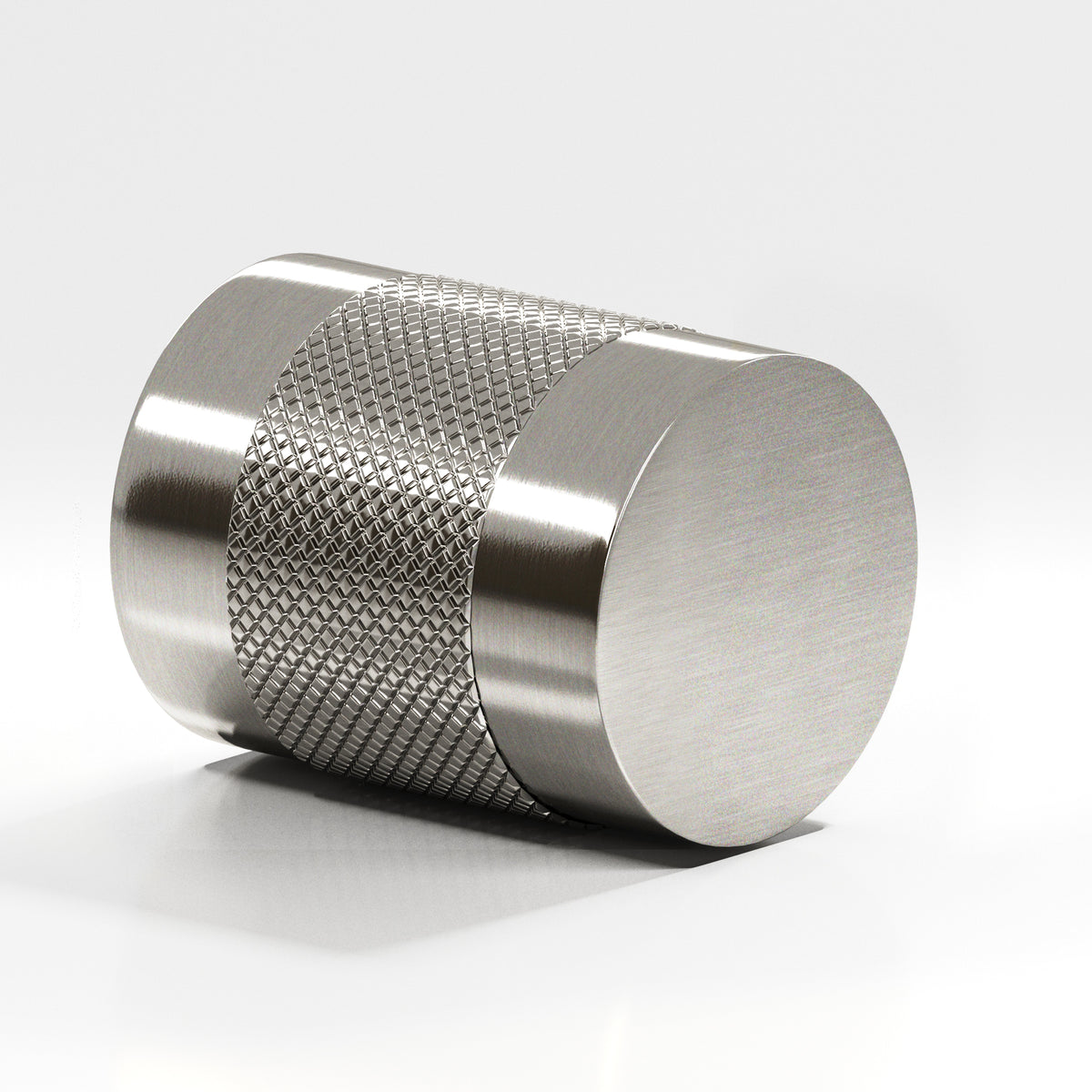 Colonial Bronze 560 Diamond-Knurled Cylinder Knob, 3/4 in Diameter - Nickel Stainless