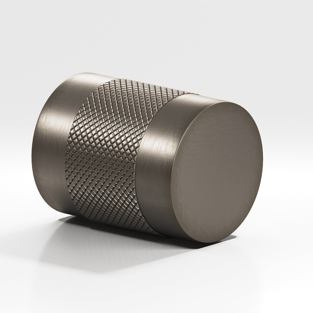 Colonial Bronze 560 Diamond-Knurled Cylinder Knob, 3/4 in Diameter - Pewter