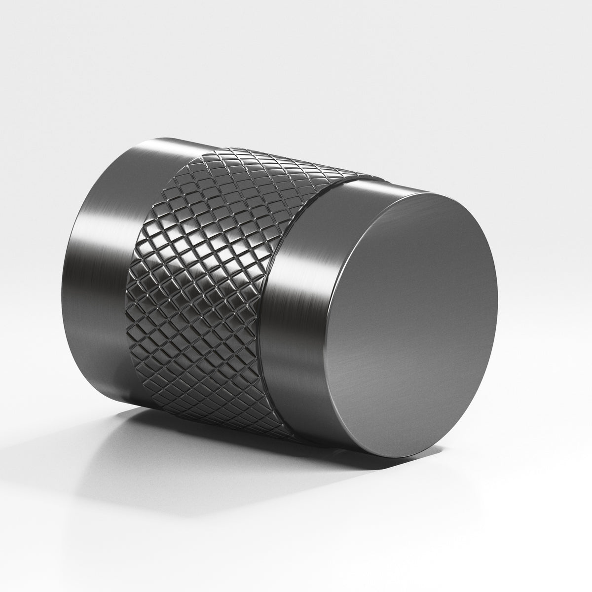Colonial Bronze 562 Diamond-Knurled Cylinder Knob, 1-1/4 in Diameter - Graphite