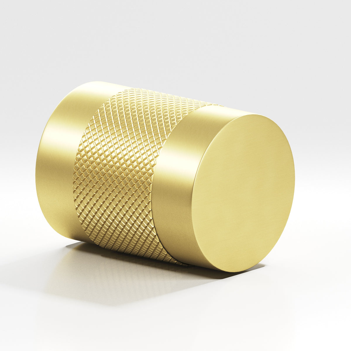 Colonial Bronze 562BB Diamond-Knurled Cylinder Back-to-Back Shower Door Knob Kit, 1-1/4 in Diameter - Matte Satin Brass