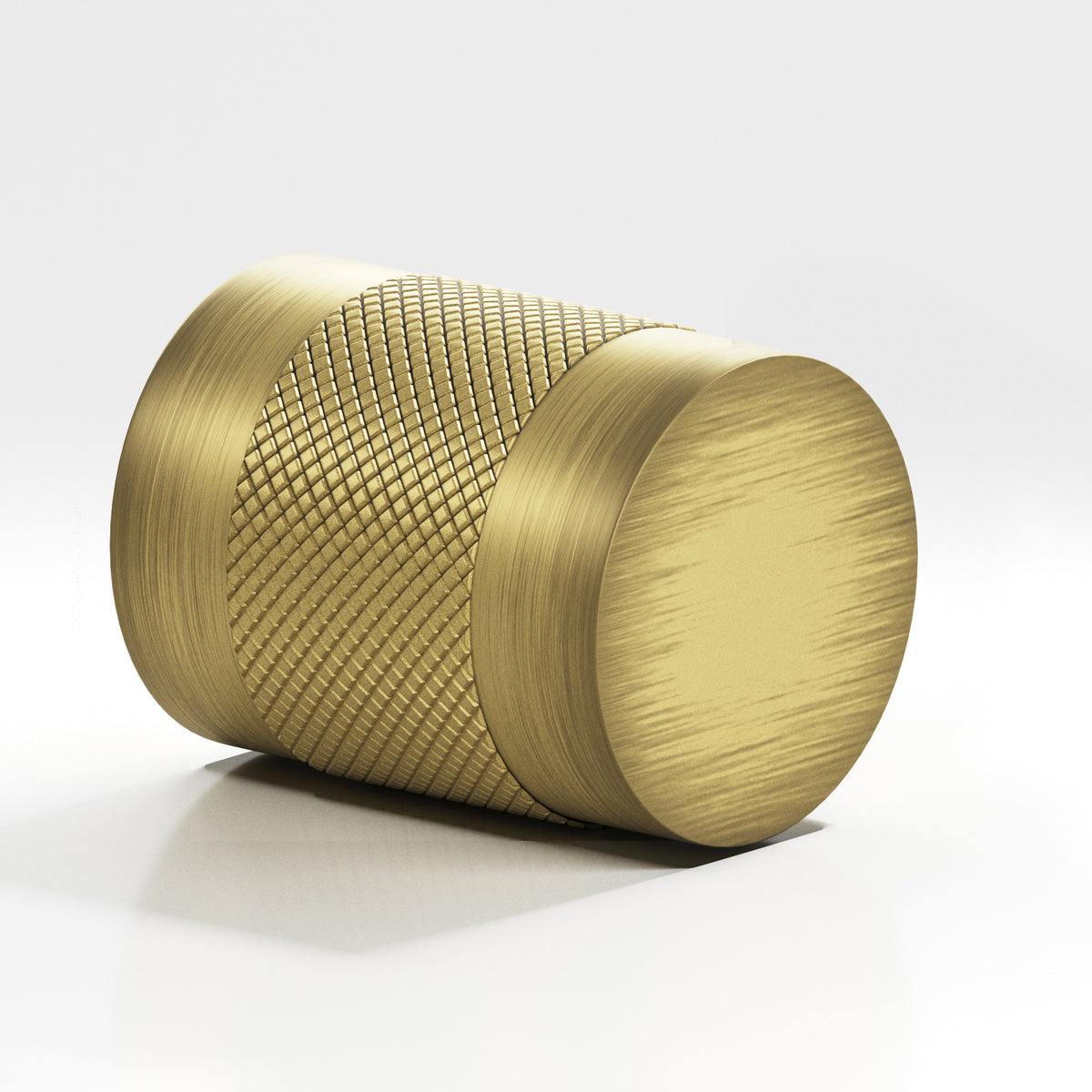 Colonial Bronze 562BB Diamond-Knurled Cylinder Back-to-Back Shower Door Knob Kit, 1-1/4 in Diameter - Matte Antique Satin Brass