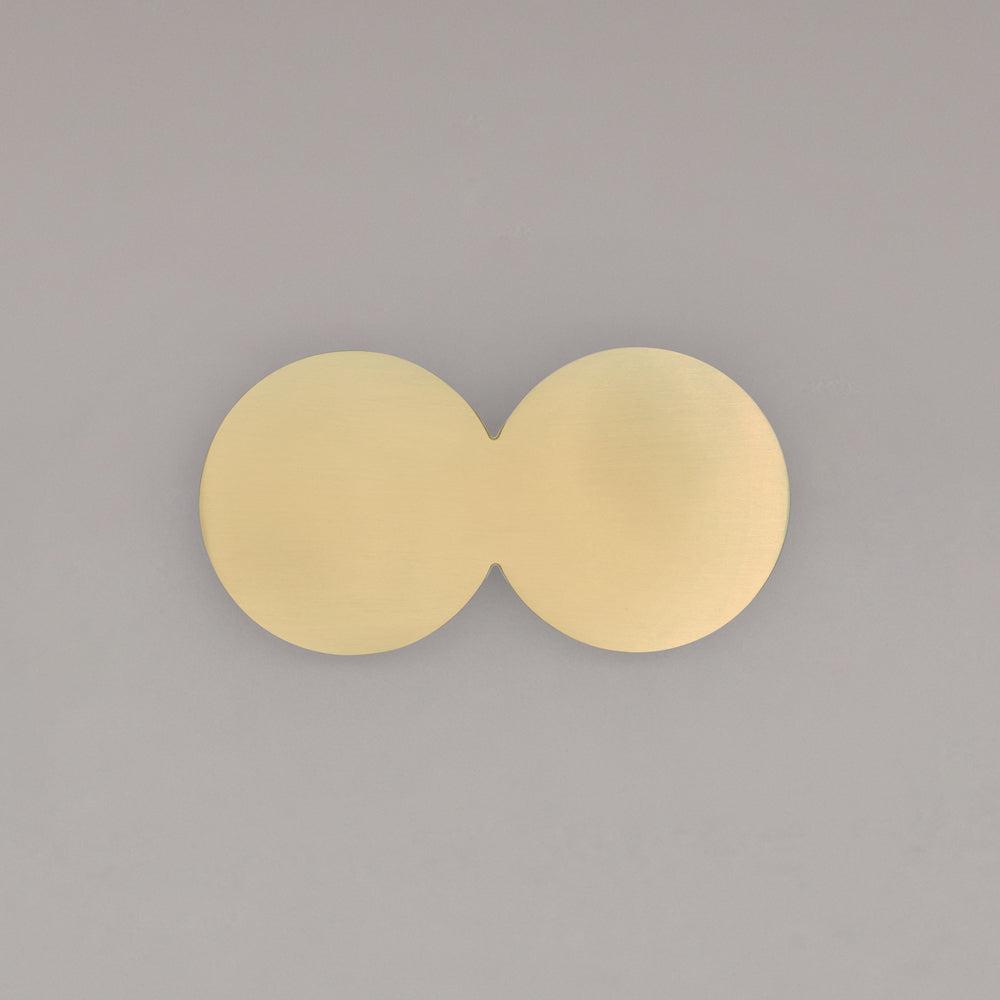 Hapny Duo Cabinet Pull - Satin Brass